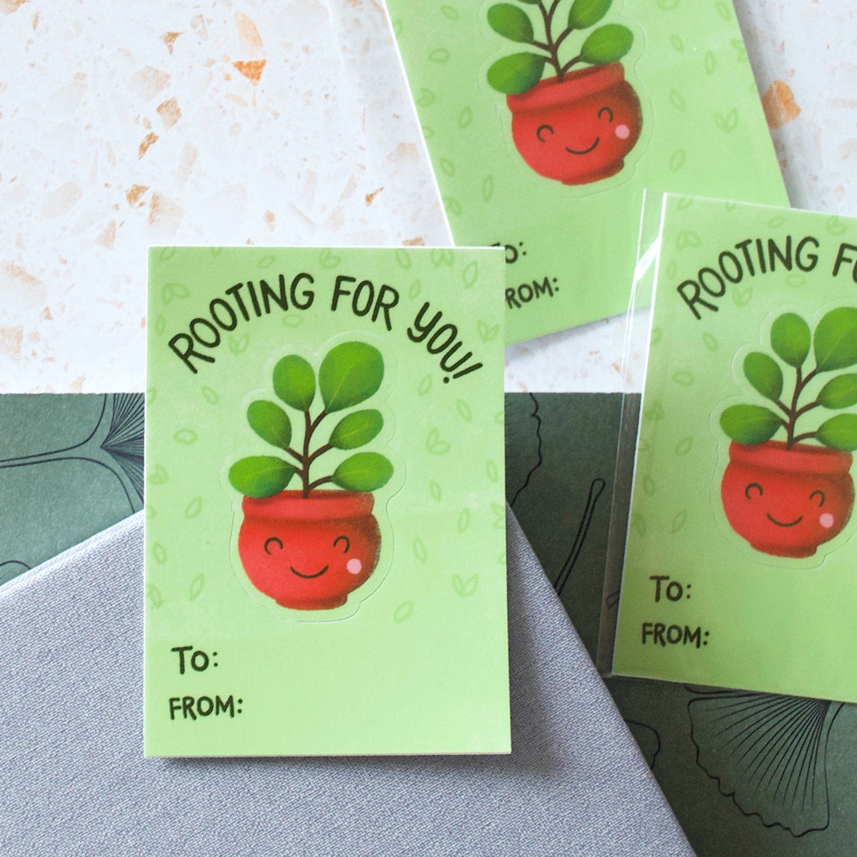 Rooting for You Sticker Note | Mini Note Card | Plant Lover | Plant ...