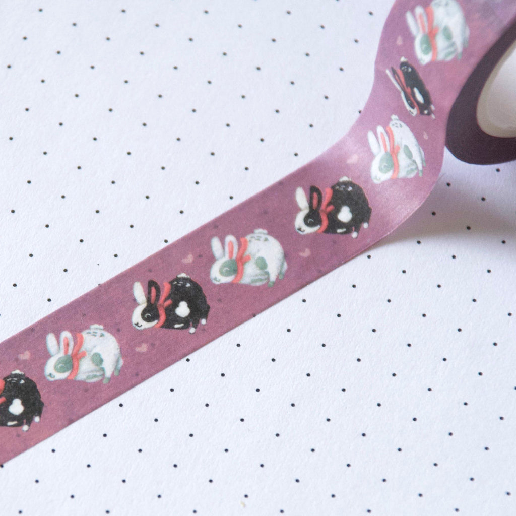 Bunnies in scarves japanese washi tape