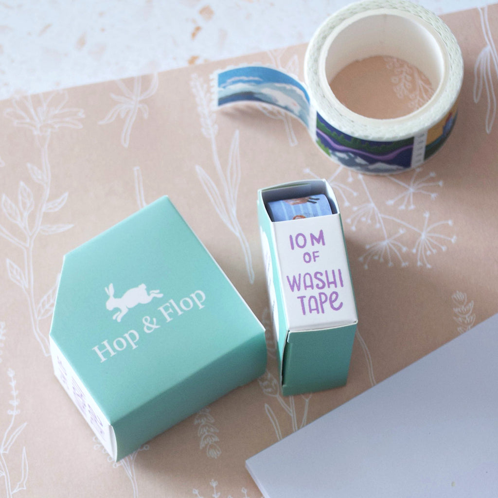 washi tape packaging in paper boxes