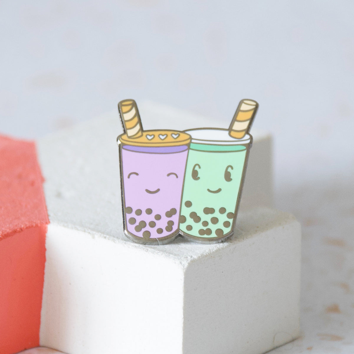 Bubble Tea Enamel Pin | Asian Drink Lapel Pin | Asian Tea Pin | Tea and ...