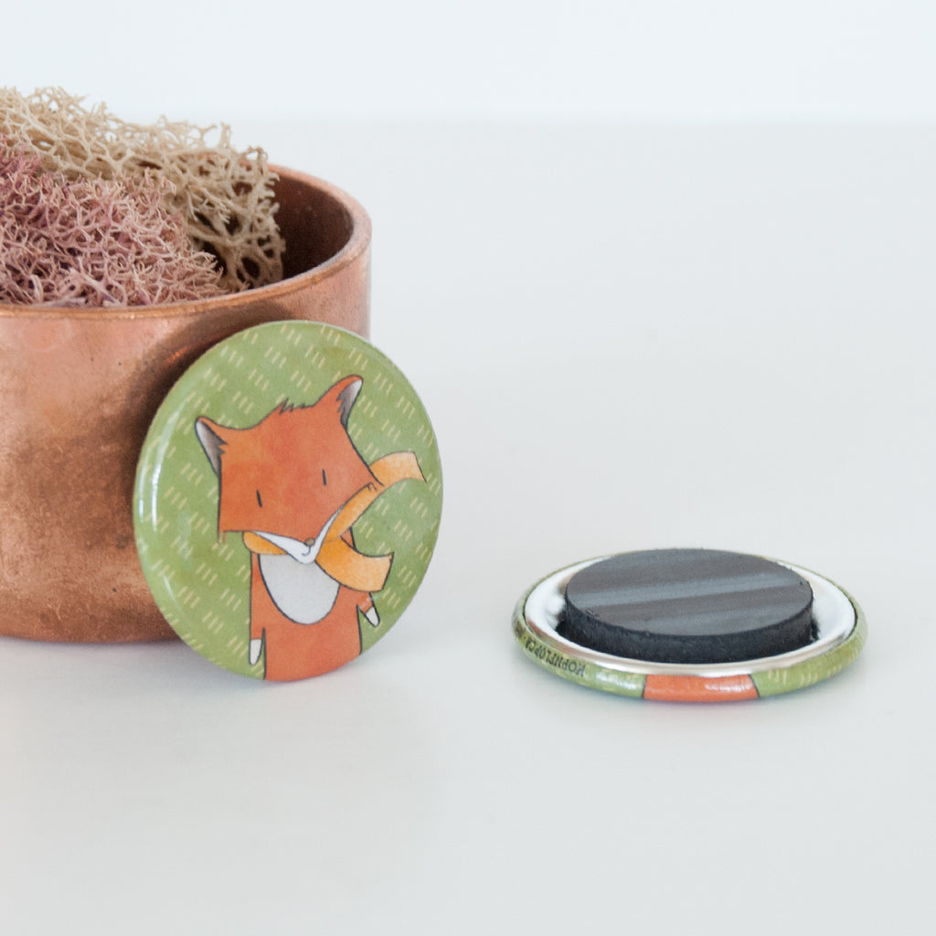 Close up of the swift fox illustrated magnet
